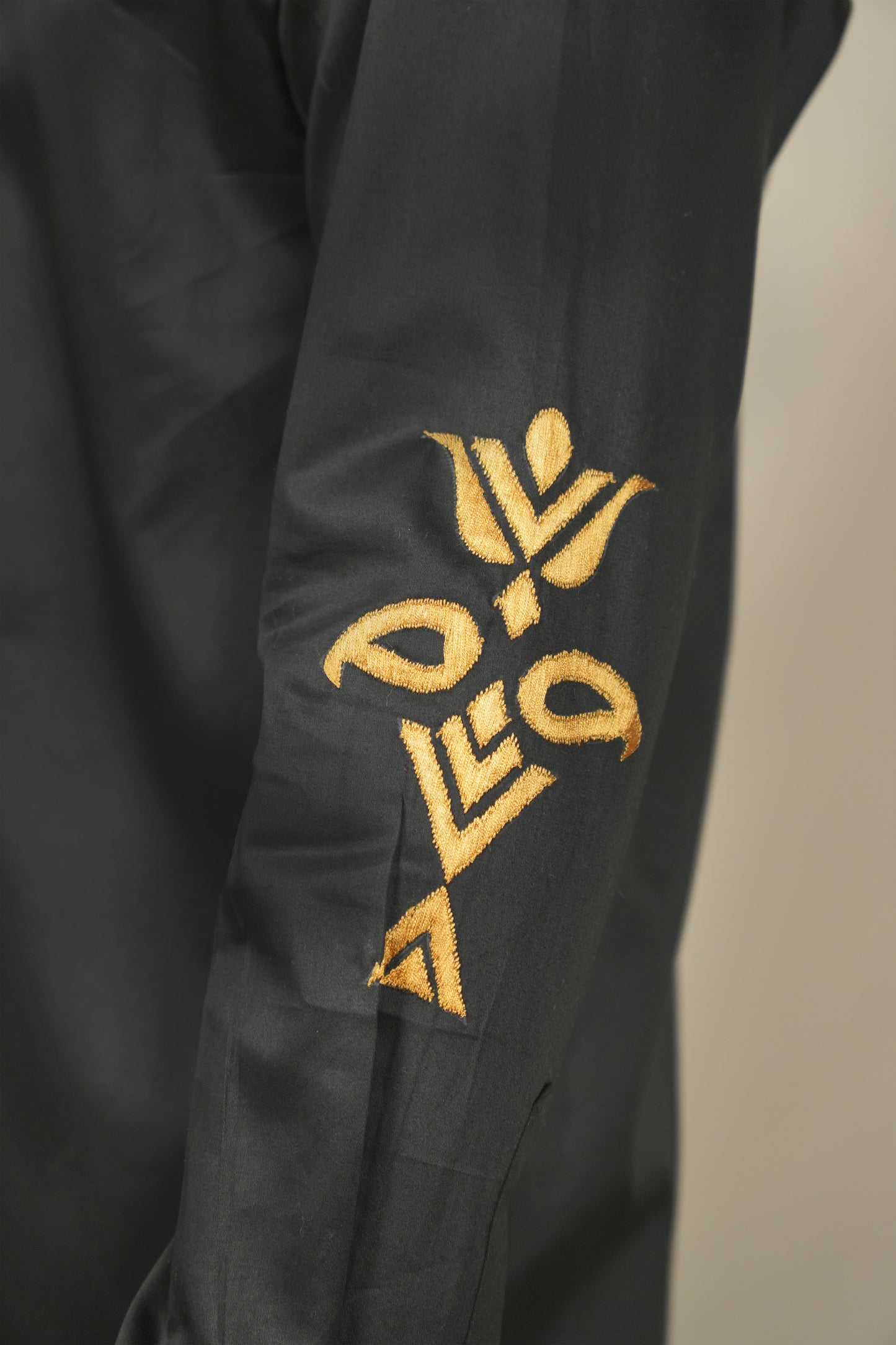 Kaala Shah Kaala Men's Black Phulkari Shirt